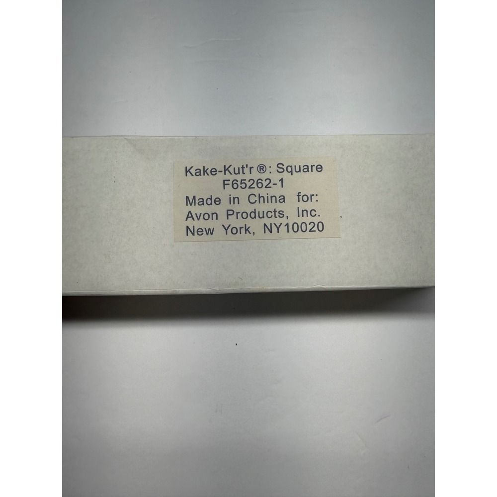 Avon Kake-Kut'r Square Stainless Steel Cake Slicer Server F65262-1 NIB Vintage - Picture 2 of 6